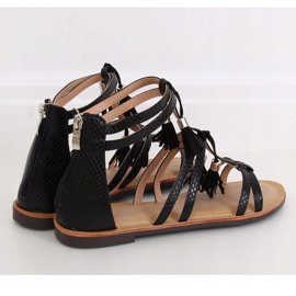 Black boho sandals JN806 Black 1
