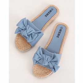 Women's blue slippers WS9020 Light Blue 1 Women's blue slippers WS9020 Light Blue 1