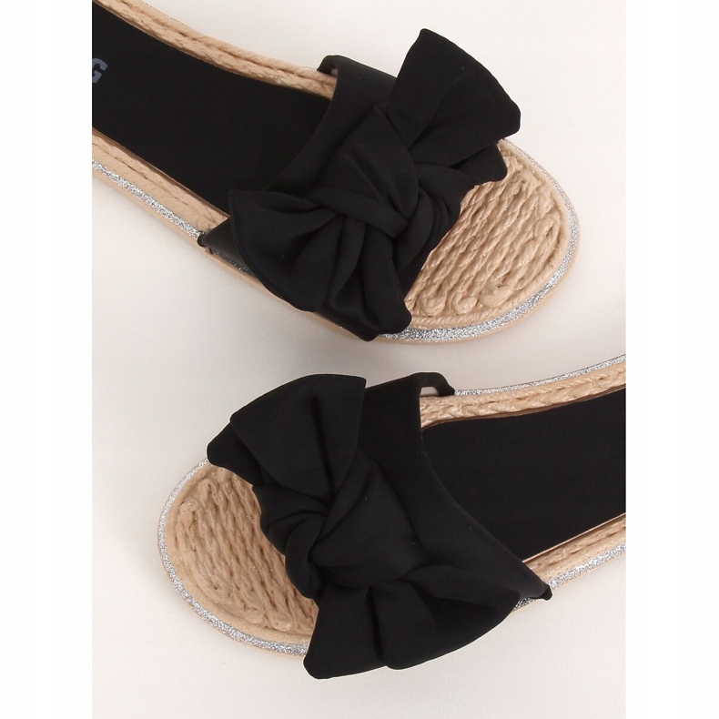 Black women's black slippers WS9020 Black 1 Black women's black slippers WS9020 Black 1