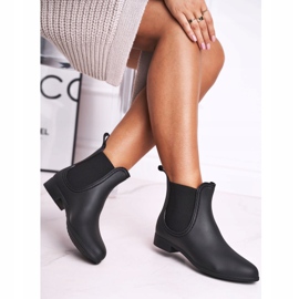 Black Women's Matt Galoshes Shoe-boots Answear 2