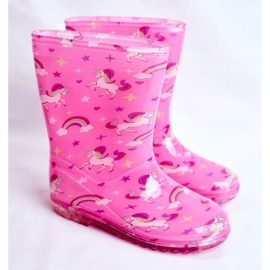 Children's rubber rain boots Pink Unicorn 1 Children's rubber rain boots Pink Unicorn 1