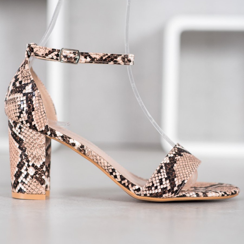 Anesia Paris High Heeled Sandals brown multicolored 2