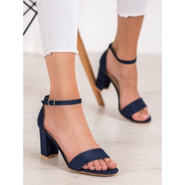 Anesia Paris High Heeled Sandals blue 1