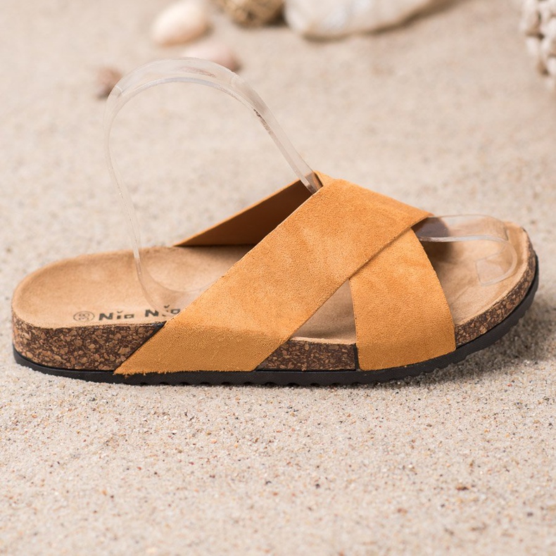 Nio Nio Casual Slippers On The Platform beige 1