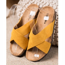 Nio Nio Casual Slippers On The Platform yellow 2