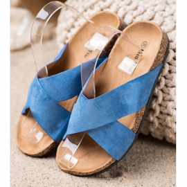 Nio Nio Casual Slippers On The Platform blue 2