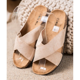 Nio Nio Casual Slippers On The Platform beige 1