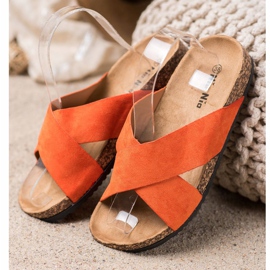 Nio Nio Casual Slippers On The Platform orange 1