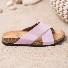 Nio Nio Casual Slippers On The Platform pink 1