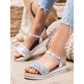 Renda Sandals On The Platform grey 2