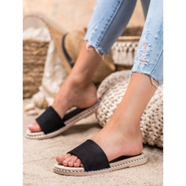 Anesia Paris Suede Slippers black 1