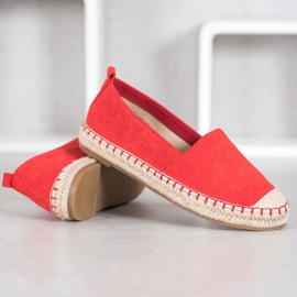 Anesia Paris Comfortable Suede Espadrilles red 1