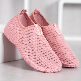 Melisa Textile Slip On Shoes pink 1