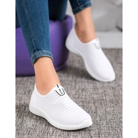 Melisa Textile Slip On Shoes white 2