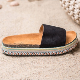 Renda Slippers On The Platform black 2