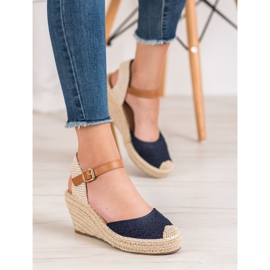 Renda Espadrilles With Buckle blue 1