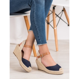 Renda Espadrilles With Buckle blue 2