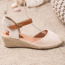 Renda Espadrilles With A Discovered Heel brown 2