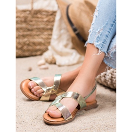 Renda Sandals With Holo Effect golden 1