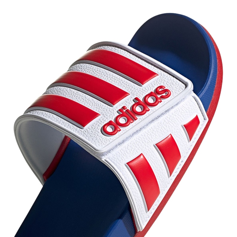 Adidas Adilette Comfort Adj M EG1346 slippers white red blue 3