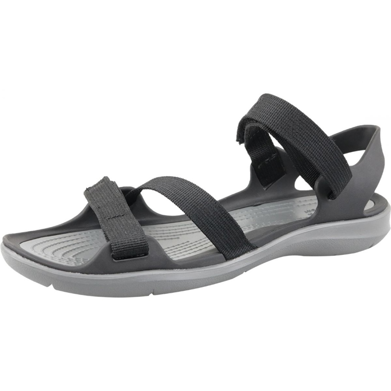 Crocs Swiftwater Webbing Sandal W 204804-001 black grey 1
