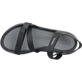 Crocs Swiftwater Webbing Sandal W 204804-001 black grey 2