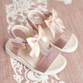 FRROCK Children's Sandals With Velcro For Girls Champagne Bella multicolored pink 1 FRROCK Children's Sandals With Velcro For Girls Champagne Bella multicolored pink 1