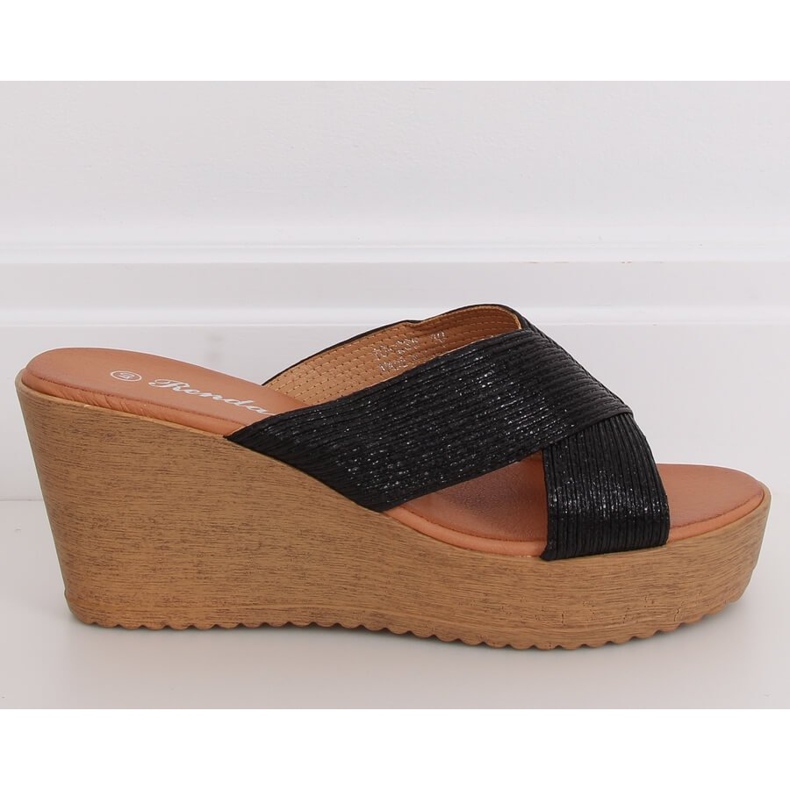 Black Black slippers 10-235 Black 2