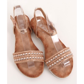 Champagne women's sandals HT-68 Champagne multicolored pink 1