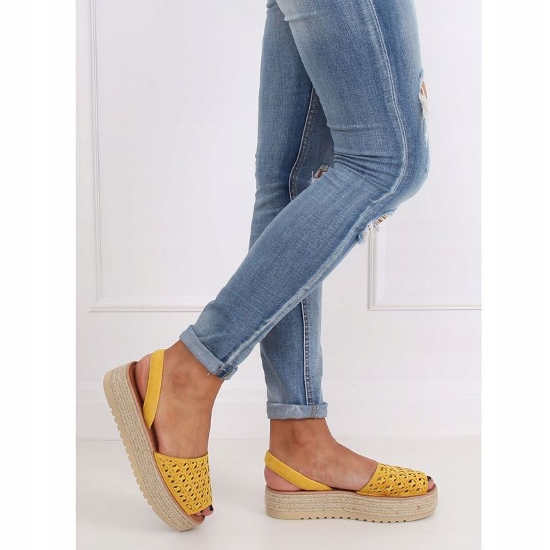 Sandals, espadrilles, honey WH931 Yellow 2