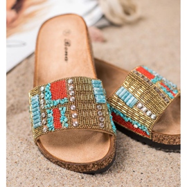 Bona Slippers With Beads multicolored 1