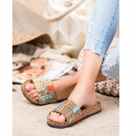 Bona Slippers With Beads multicolored 2