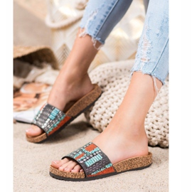 Bona Slippers With Beads multicolored 1