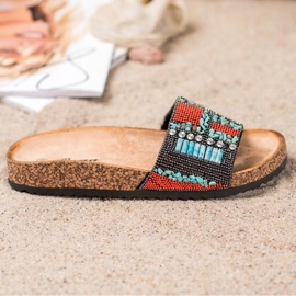 Bona Slippers With Beads multicolored 2