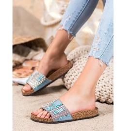 Bona Slippers With Beads multicolored 1