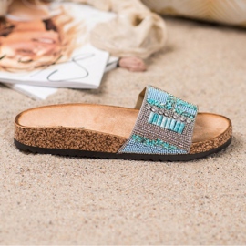 Bona Slippers With Beads multicolored 2