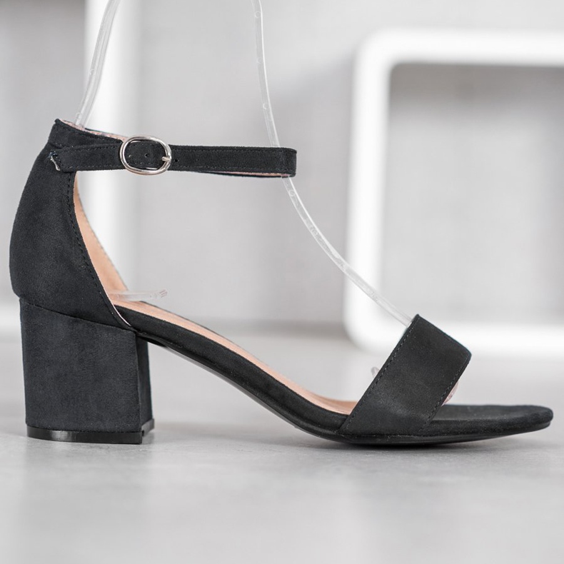 Diamantique Casual Sandals On A Bar black 2