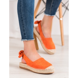 Nio Nio Espadrilles With A Discovered Heel orange 2