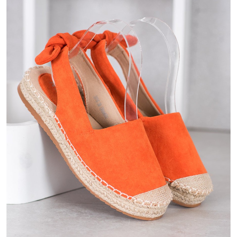 Nio Nio Espadrilles With A Discovered Heel orange 1