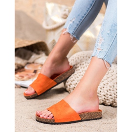 Renda Orange Slippers 1