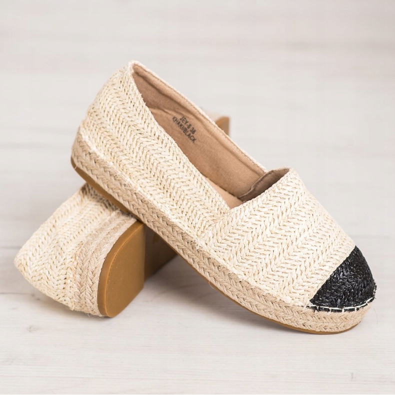 SHELOVET Fashionable Espadrilles On The Platform beige 1