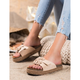 Comer Slippers On A High Platform brown 1