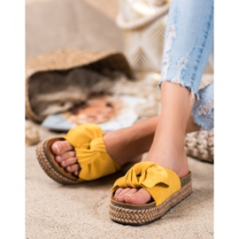 Comer Slippers On A High Platform yellow 2