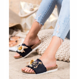 SHELOVET Fashionable Slippers black multicolored 2