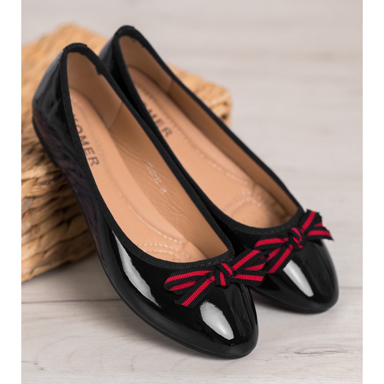 SHELOVET Ballerina With A Bow black red 2