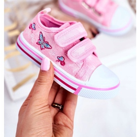 Le Scarpe Children's Sneakers Pink Junalo Velcro 1