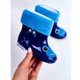 Children's navy blue Frog rubber galoshes 2 Children's navy blue Frog rubber galoshes 2