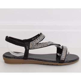 KM-33 Black asymmetrical black sandals 2 KM-33 Black asymmetrical black sandals 2