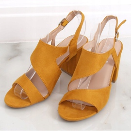 Sandals on the post honey 2800 Yellow 2