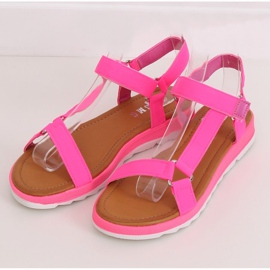 Pink women's sandals WS9027 Rose 1